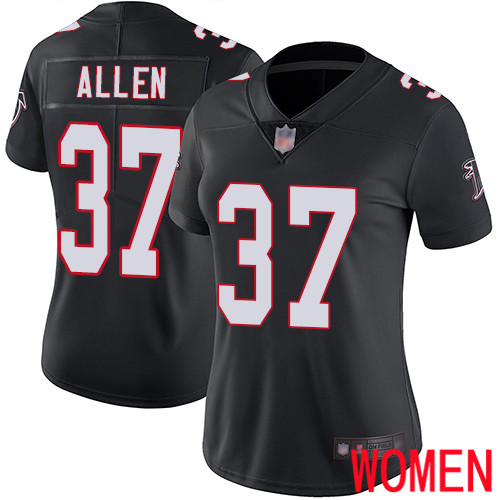 Atlanta Falcons Limited Black Women Ricardo Allen Alternate Jersey NFL Football #37 Vapor Untouchable->women nfl jersey->Women Jersey
